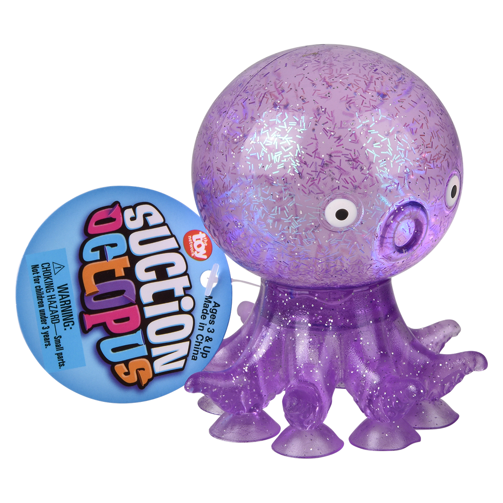 The Toy Network - (T) 3.5" WATER FILLED SUCTION OCTOPUS