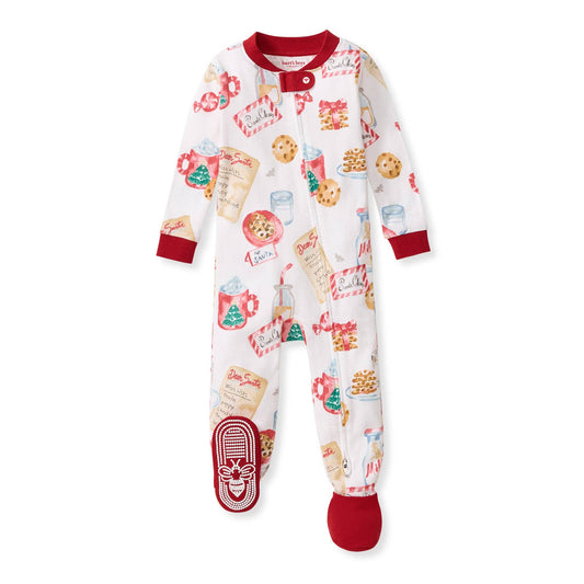 Burt's Bees Baby - Cookies For Santa Organic Cotton Sleeper Footed (Toddler)