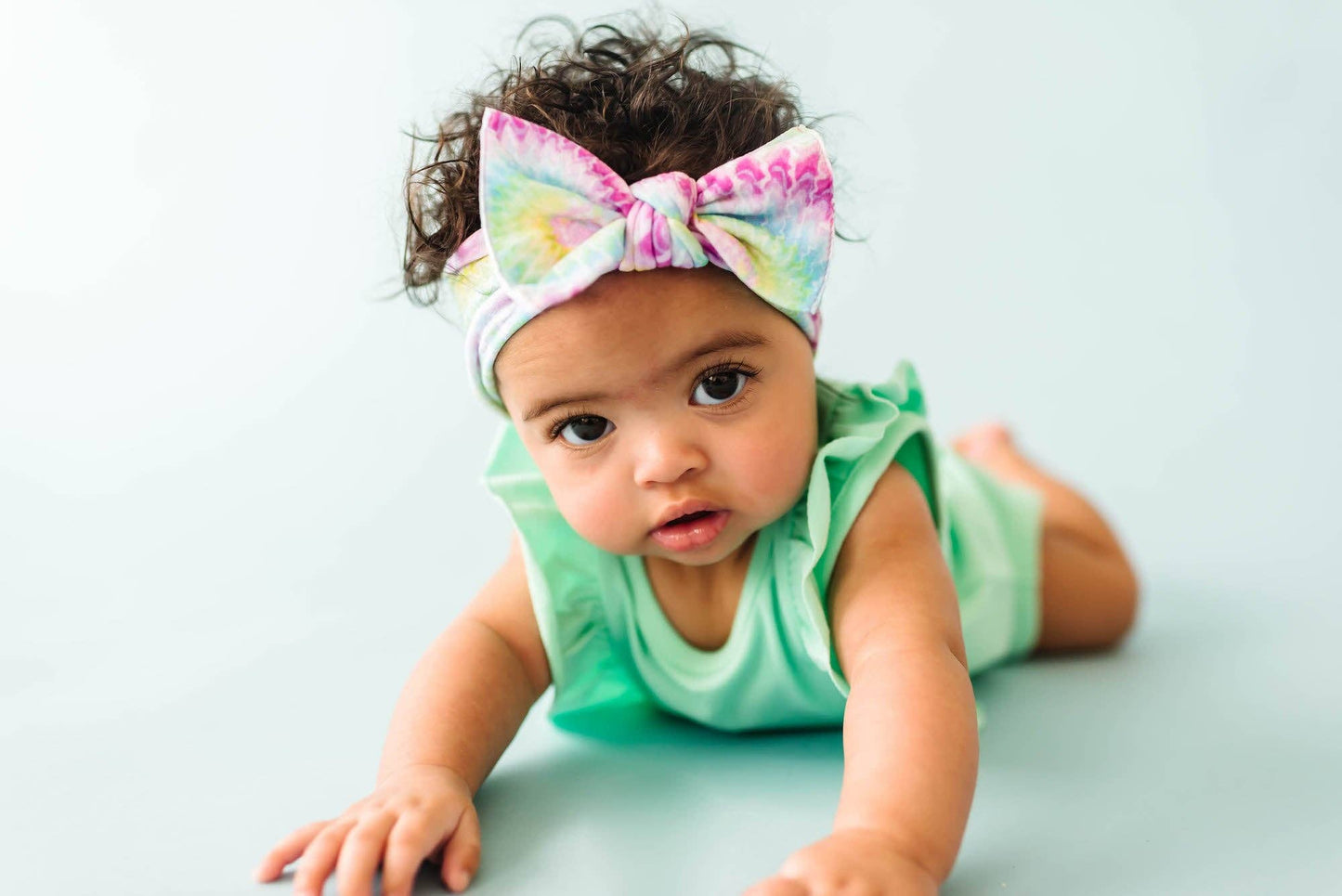 Baby Bling Bows - Happy Hippie Tie Dye Knot Bow