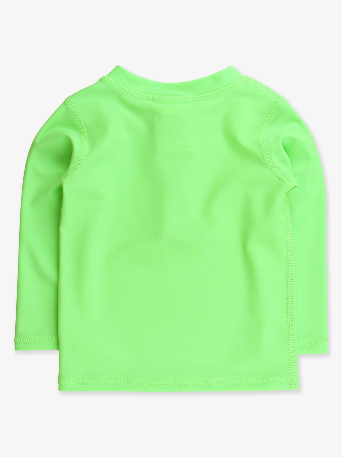 RuffleButts + RuggedButts - Boys Neon Honeydew Long Sleeve Zipper Rash Guard: Green