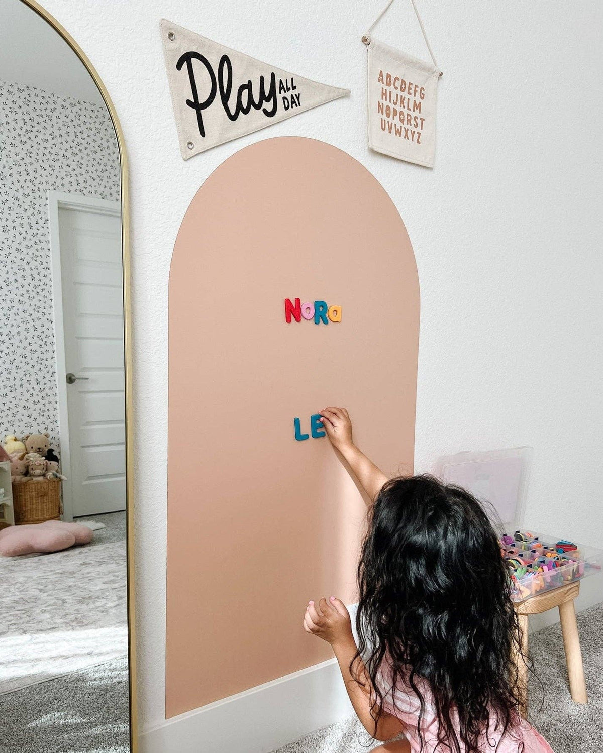 Cherrypick - Magic Playwall - ORIGINAL Arch Magnetic Wall Decal for Kids: Caramel