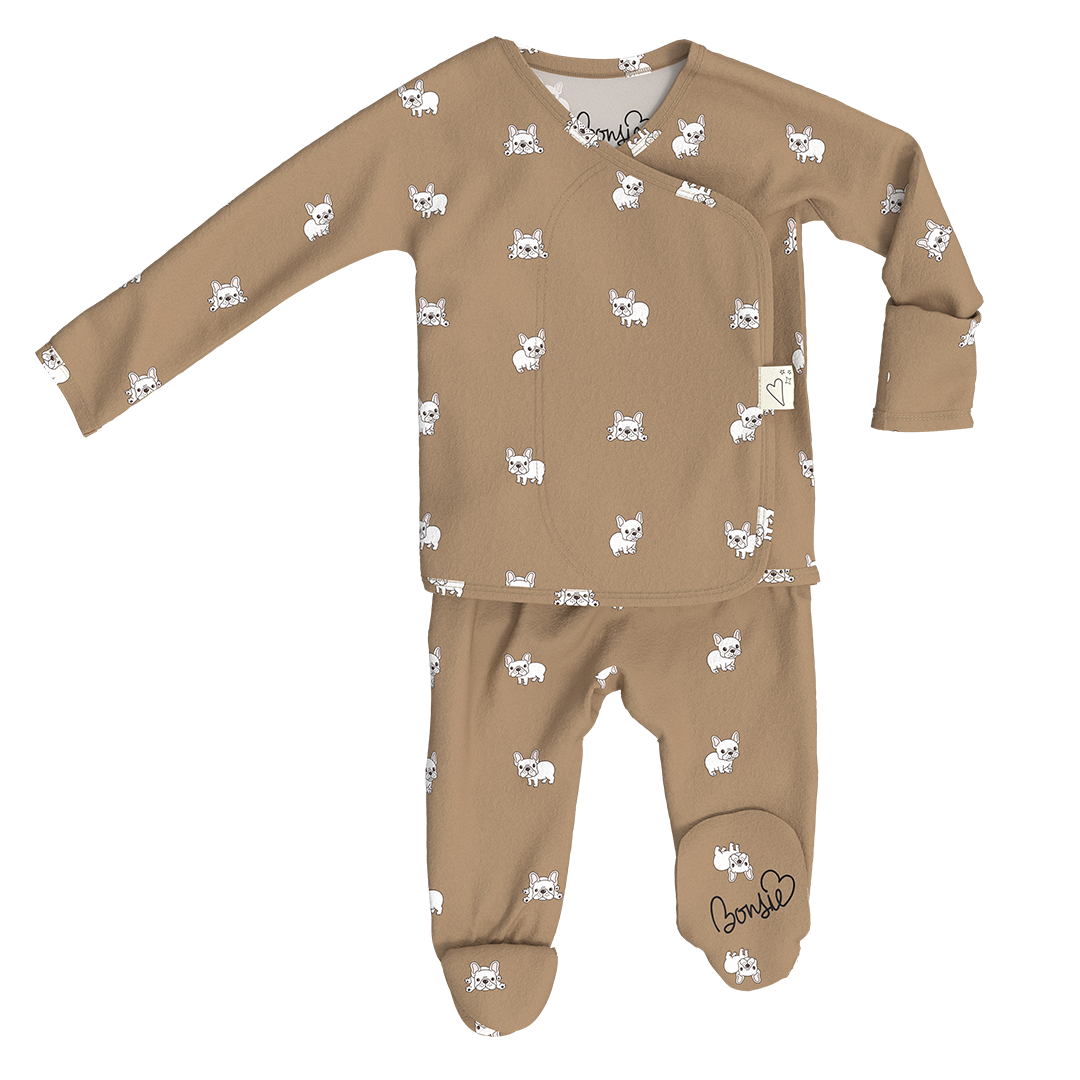 Bonsie Skin to Skin Babywear - Footie - Frenchie