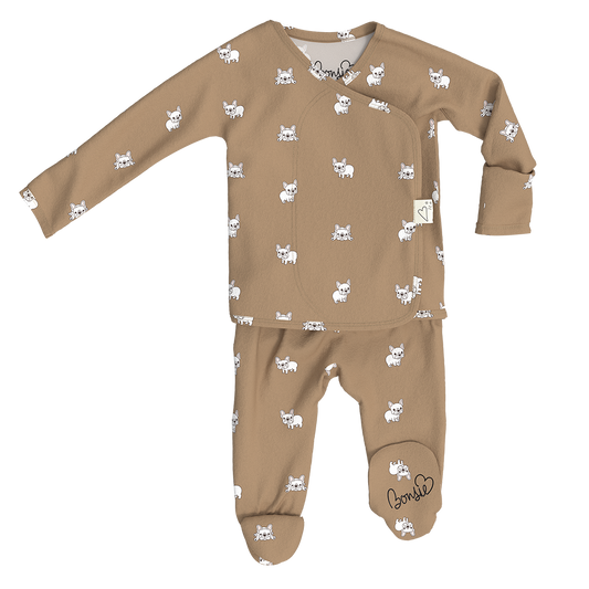 Bonsie Skin to Skin Babywear - Footie - Frenchie