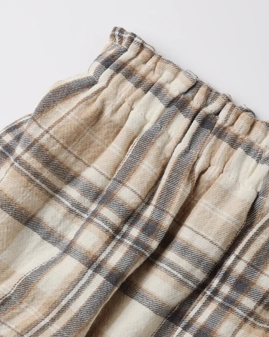 Quincy Mae - Mia Top + Bloomer Set || Fall Plaid