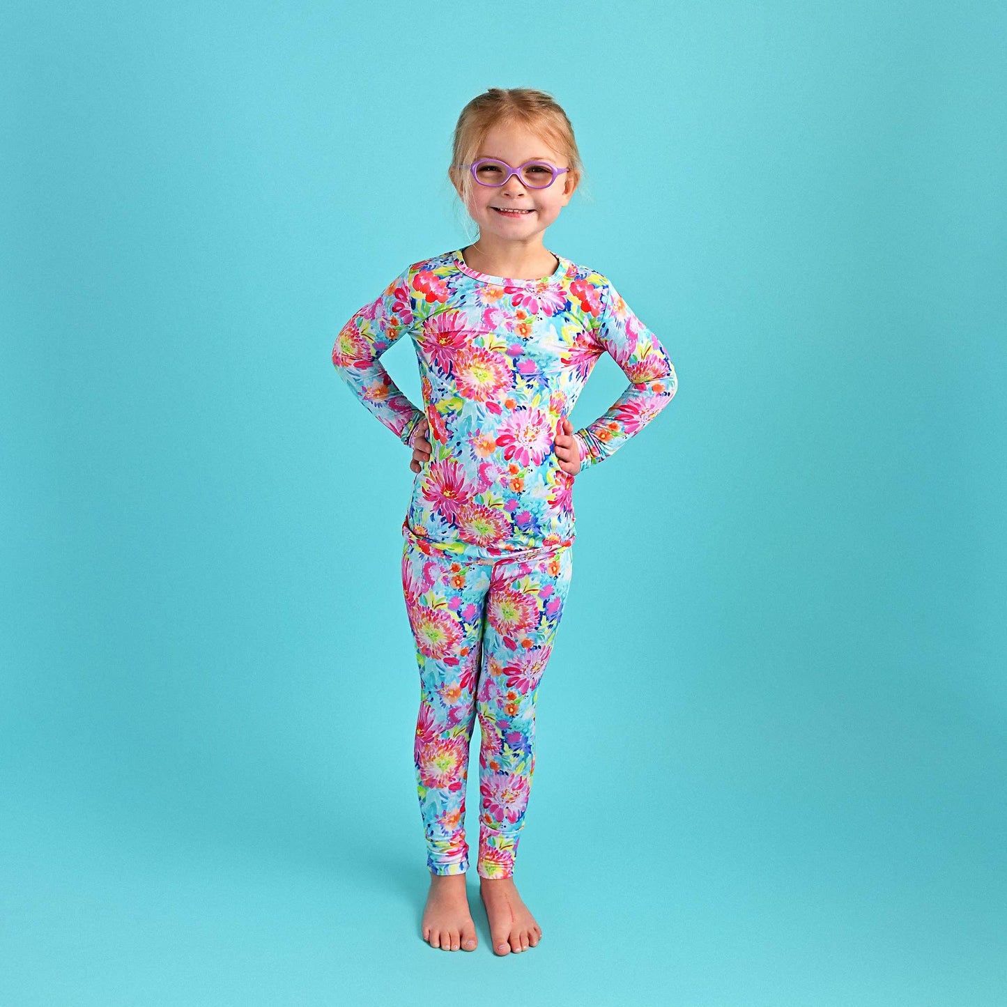 Gigi and Max - Bianca TWO PIECE - NO BUTTON Bamboo Sleepies Little Kid