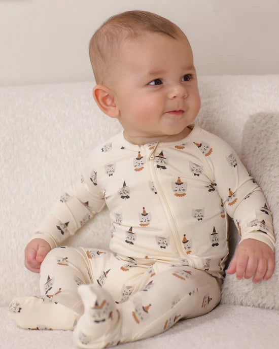 Quincy Mae - Bamboo Zip Footie || Costume Kittens