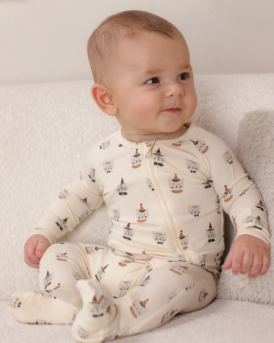 Quincy Mae - Bamboo Zip Footie || Costume Kittens
