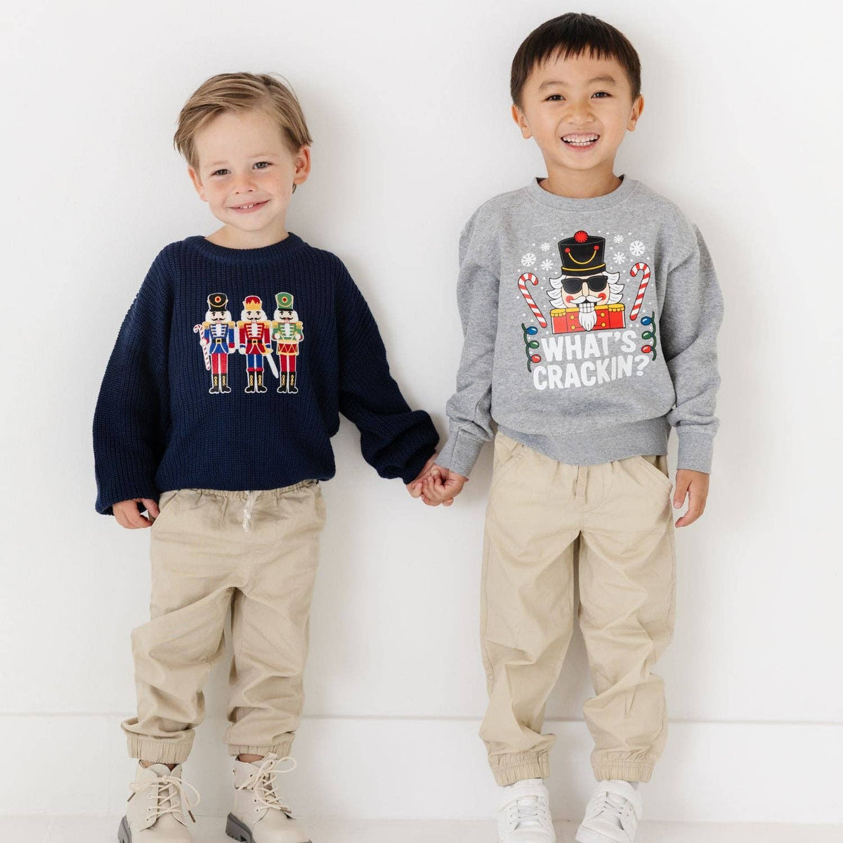 Sweet Wink - What's Crackin Christmas Sweatshirt - Kids Clothing -Holiday