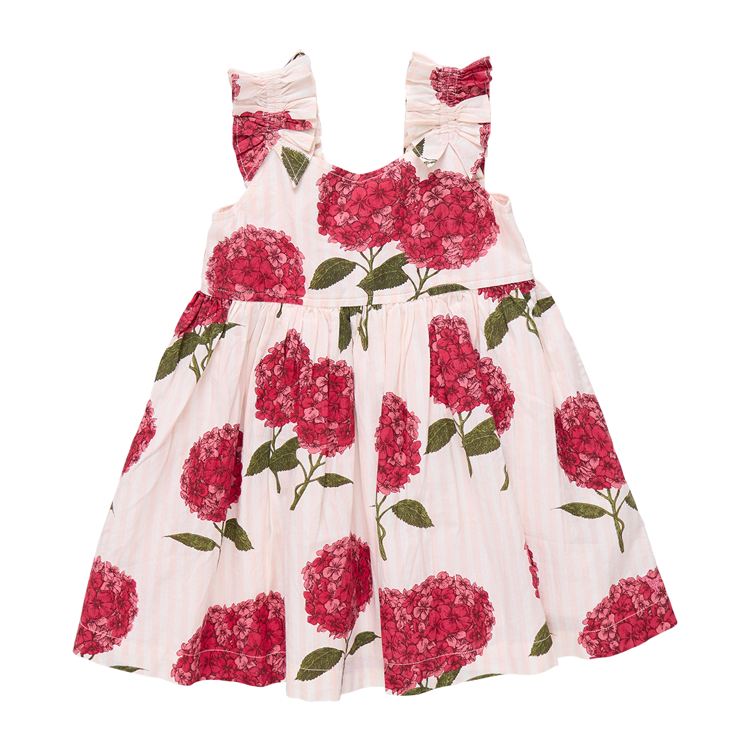 Pink Chicken - Pink Stripe Hydrangeas Via Dress