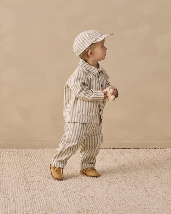 Quincy Mae - Grayson Pant || Laurel Pinstripe