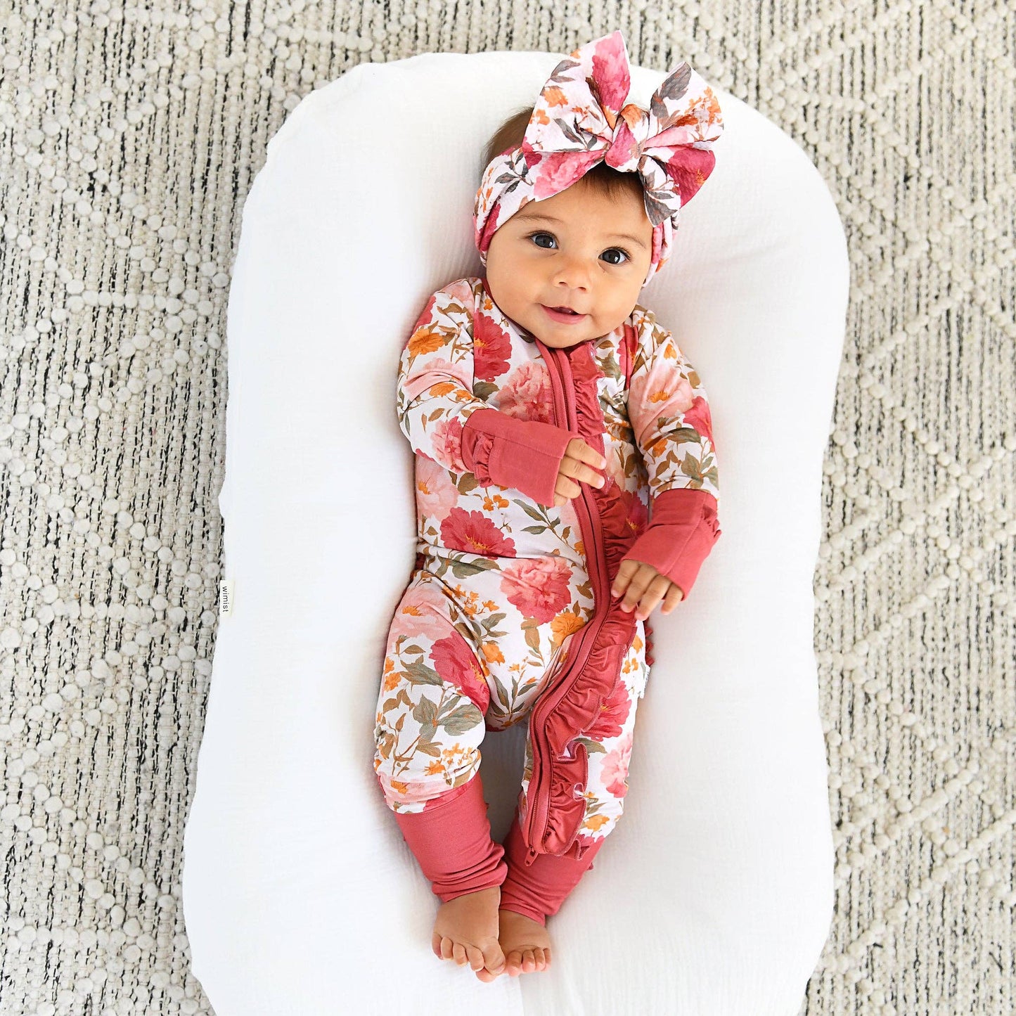 Gigi and Max - Felicity - Zip Ruffle Bamboo Romper PJ