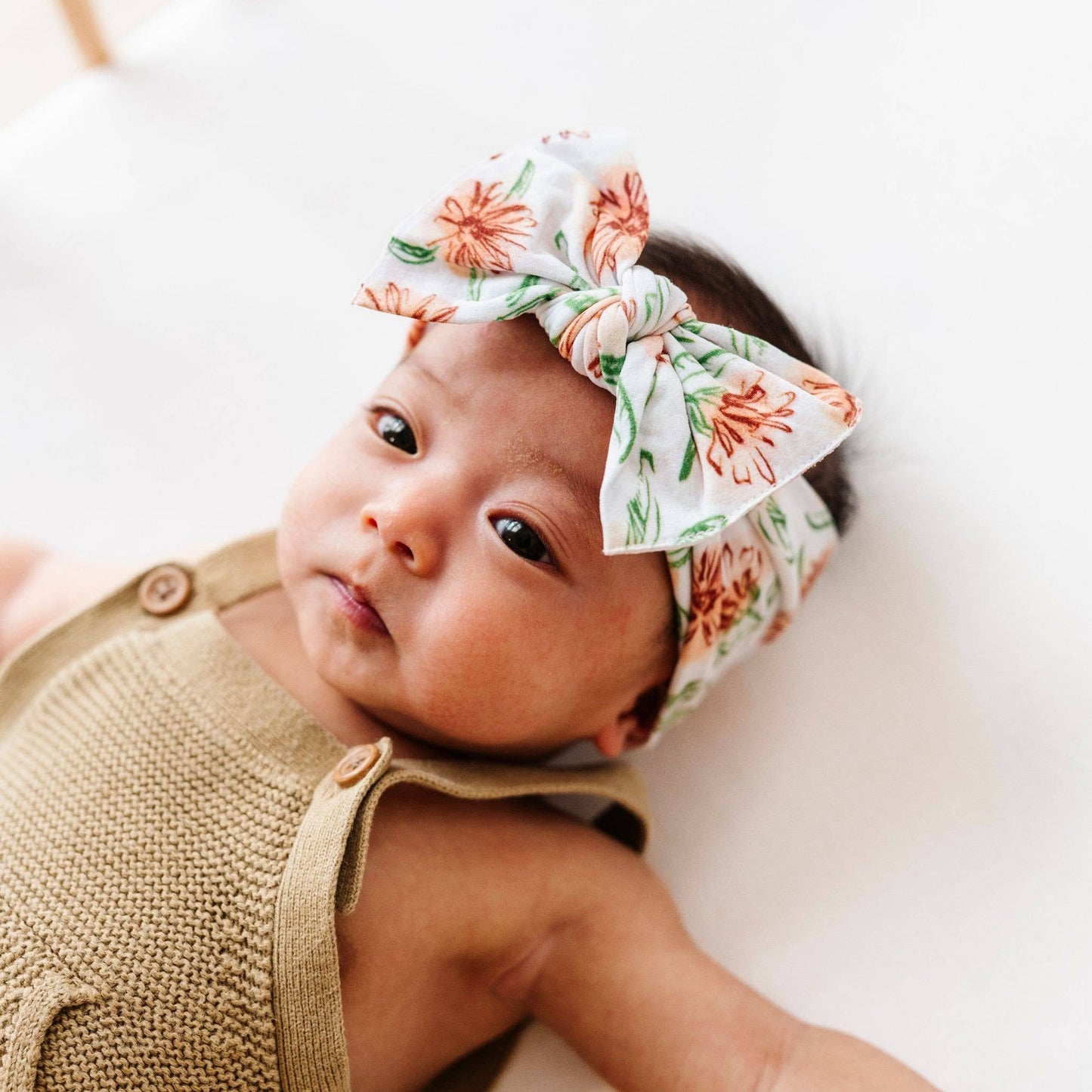 Baby Bling Bows - Baby Bling® Fall Printed Knot soft nylon headband: Autumn Field