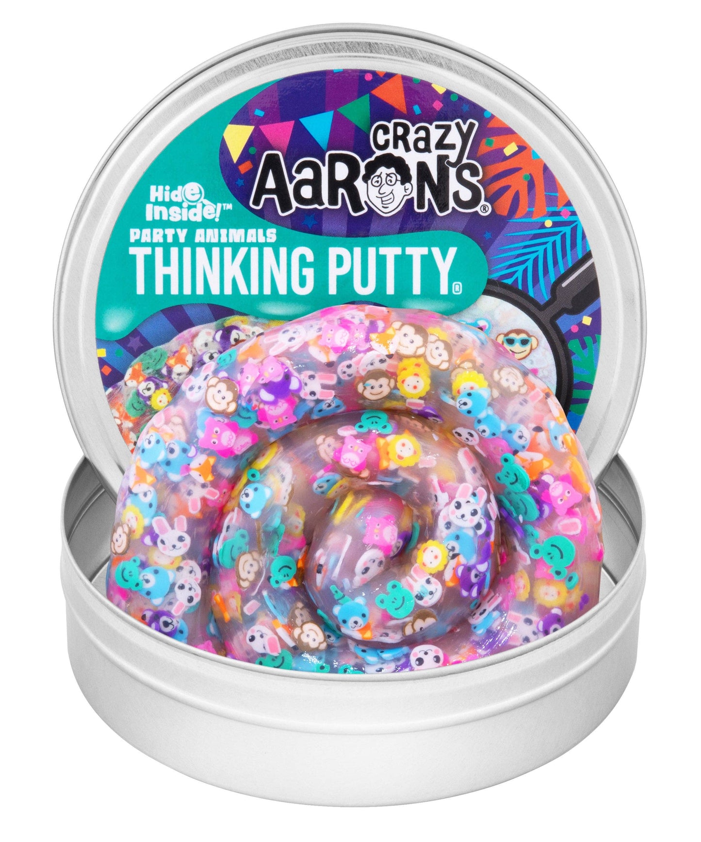 Crazy Aaron's - Party Animals | Hide Inside!® Thinking Putty