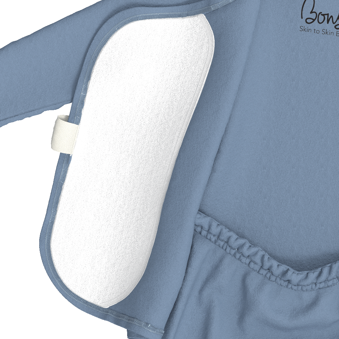 Bonsie Skin to Skin Babywear - Footie - Dusty Sky