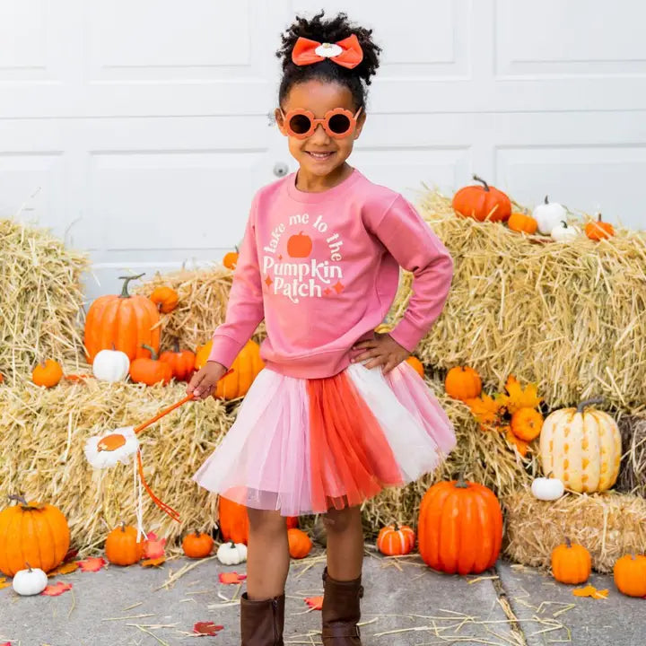 Sweet Wink - Take Me To The Pumpkin Patch Sweatshirt - Dusty Rose