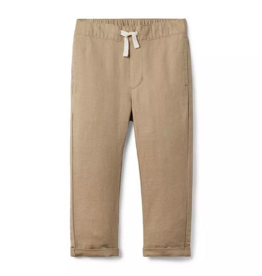 Janie and Jack - Khaki Linen Pants