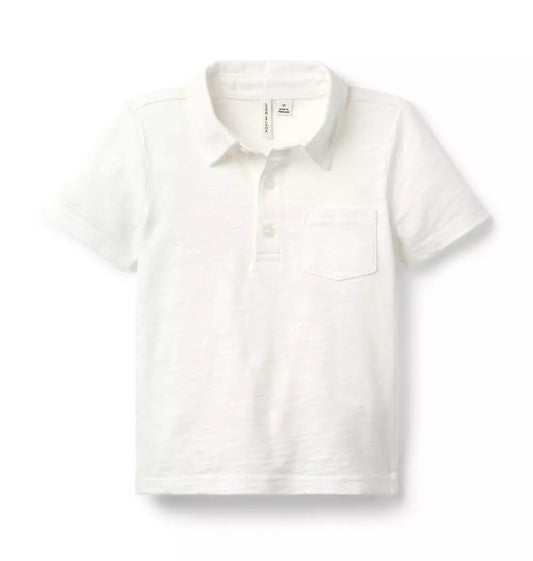Janie and Jack - White Slub Polo