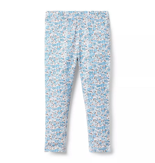 Janie and Jack - Hyacinth Blue Ditsy Floral Everyday Legging