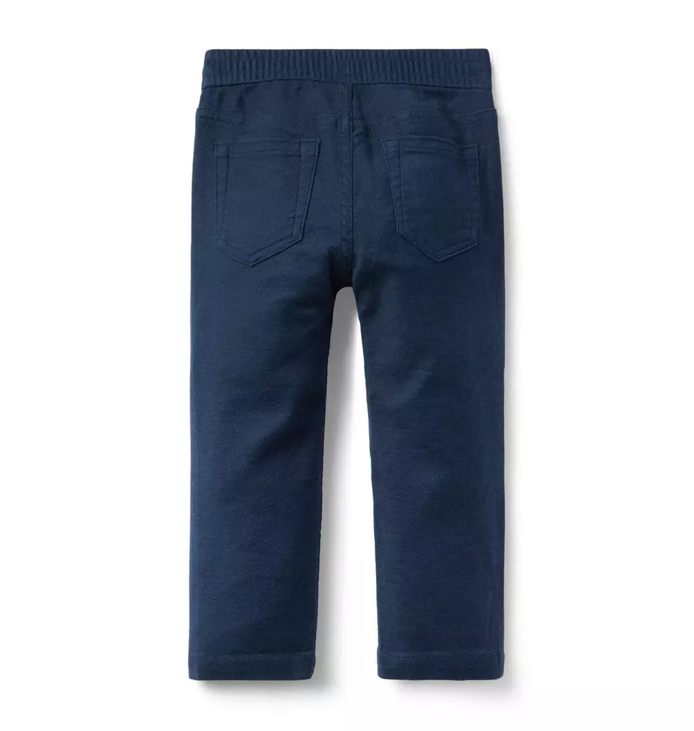 Janie and Jack - Asteroid Blue Twill Tapered Pant