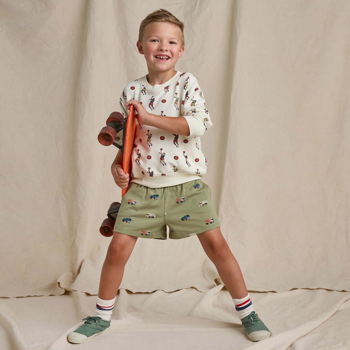 Coop Kids by Pink Chicken - Trucks Sandbox Short