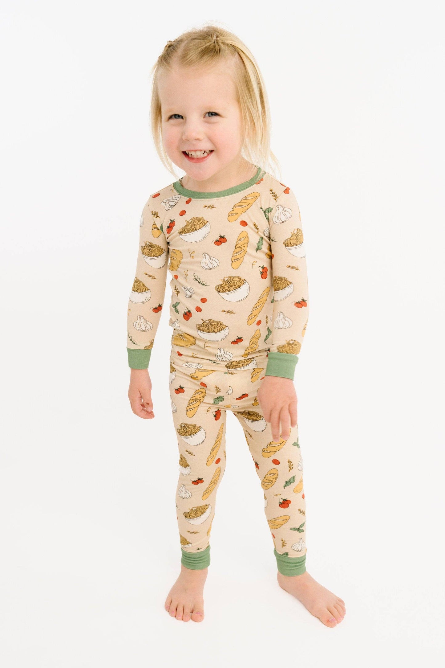 Little One Shop - Pasta Party Bamboo PJ Set