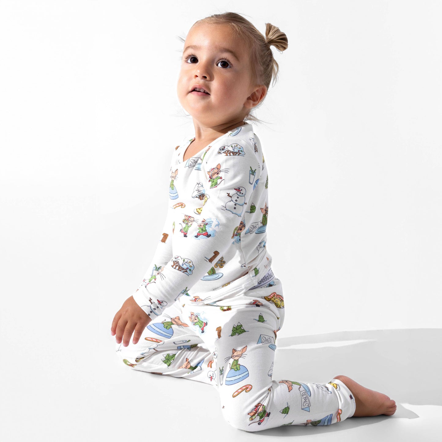 Bellabu Bear - If You Give A Mouse A Cookie Christmas Bamboo Kids Pajamas