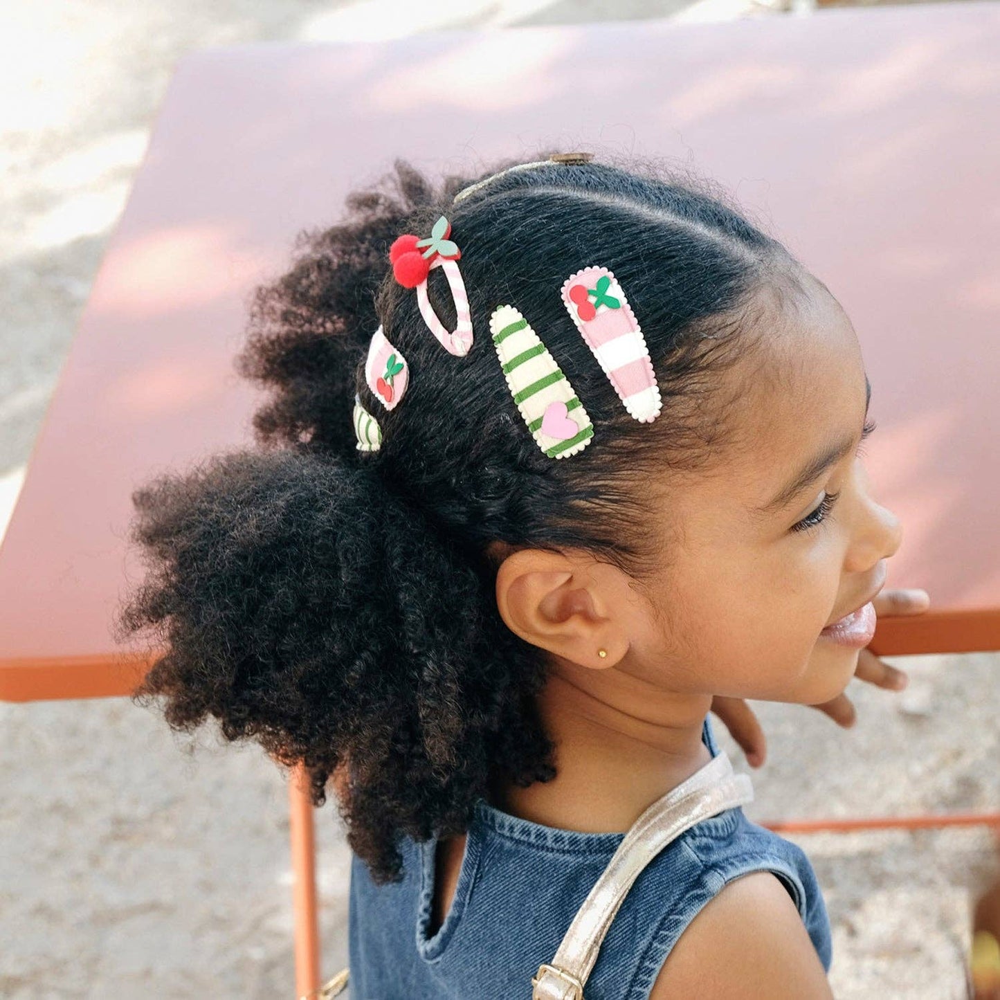 Rockahula Kids US - Cherry Kiss Stripy Clips