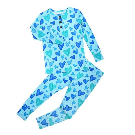 Gigi and Max - Cruz Two Piece Valentines Day Bamboo Lounge Set