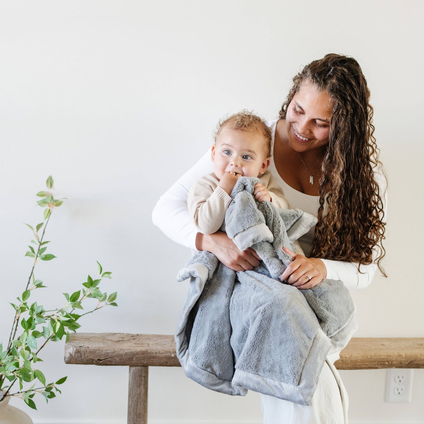 Saranoni - LUSH RECEIVING BLANKETS: Storm Cloud