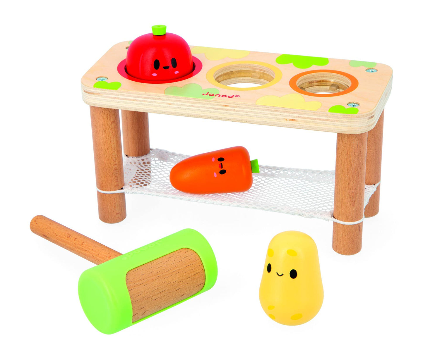 Janod - FARM | TAP TAP VEGETABLES | WOODEN TOY | AGES 12 MONTHS+