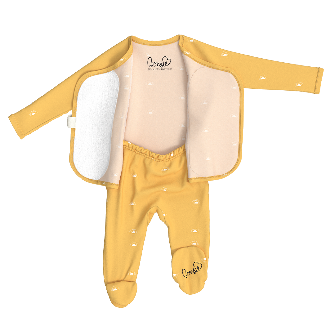 Bonsie Skin to Skin Babywear - Footie - Sunrise