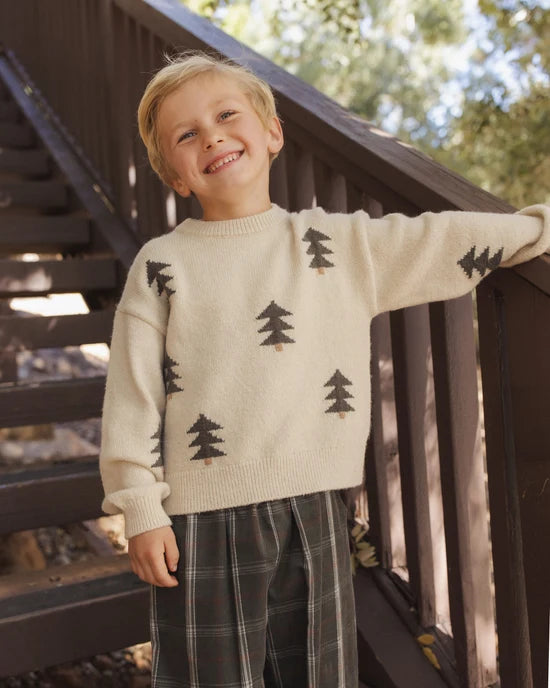 Rylee + Cru - Aspen Sweater || Tree Jacquard