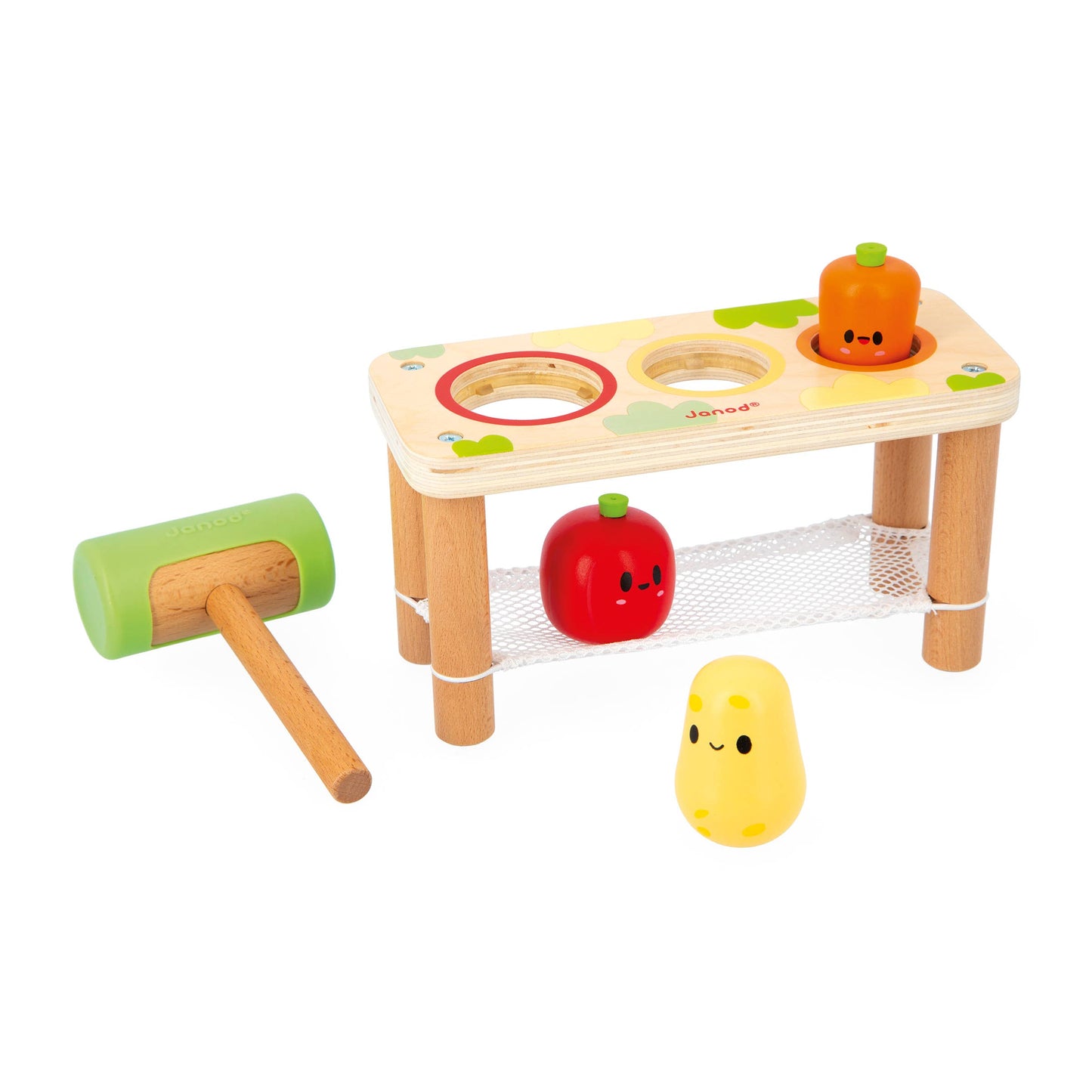 Janod - FARM | TAP TAP VEGETABLES | WOODEN TOY | AGES 12 MONTHS+