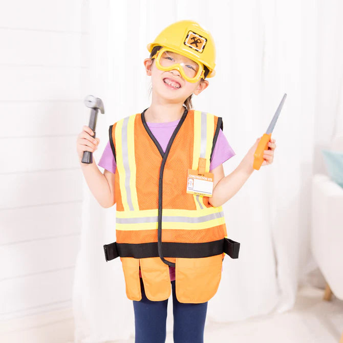 Melissa & Doug - Construction Worker Role Play Costume Set
