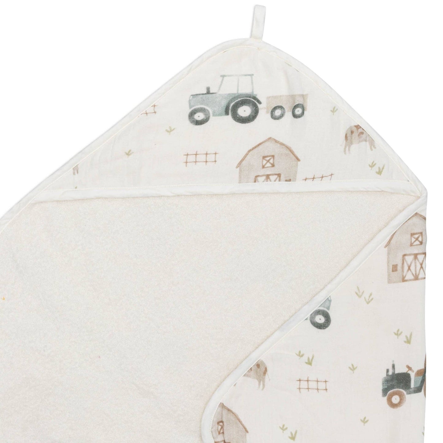 Crane Baby - Charlie Farmhouse Tractor HT/Wash Cloth Set
