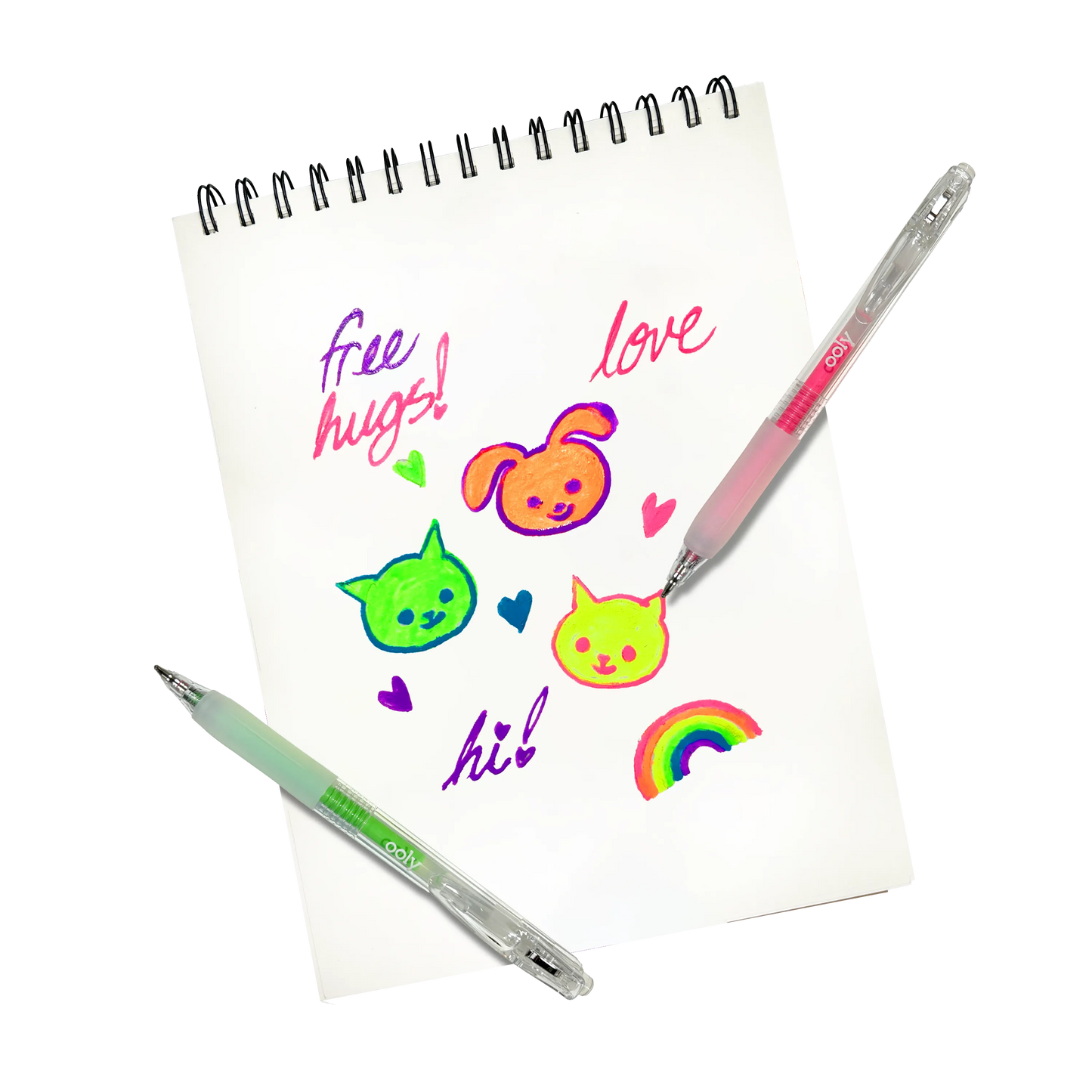 OOLY - Jelly Gloss: Neon Multi-Surface Deco. Gel Pens (Set of 6)