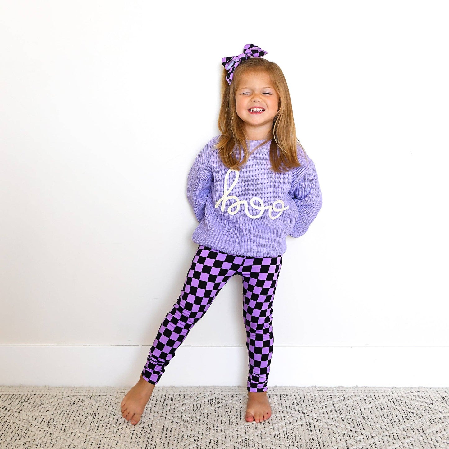 Gigi and Max - BOO Purple Knit Sweater - Halloween
