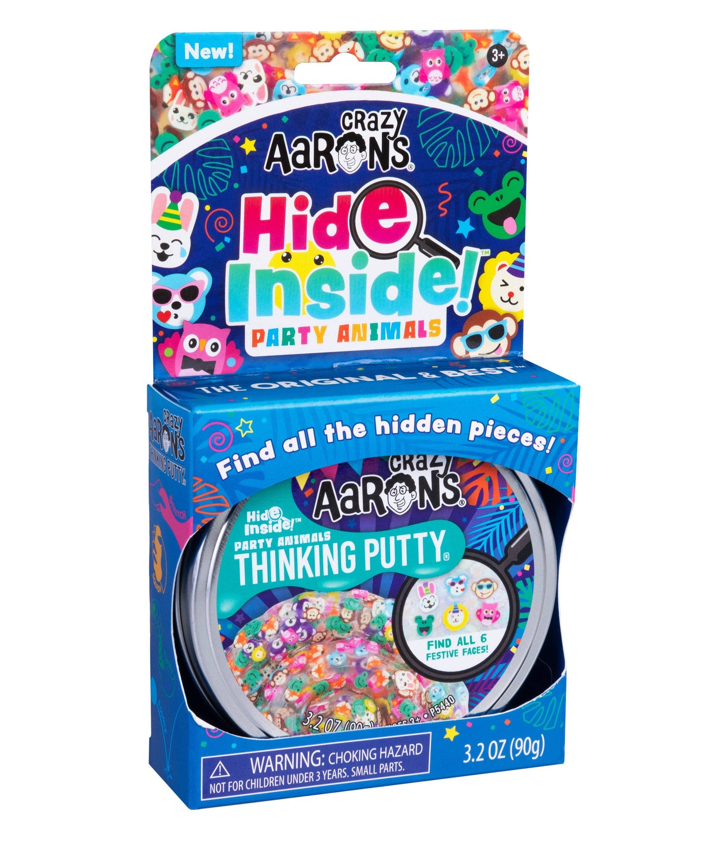 Crazy Aaron's - Party Animals | Hide Inside!® Thinking Putty