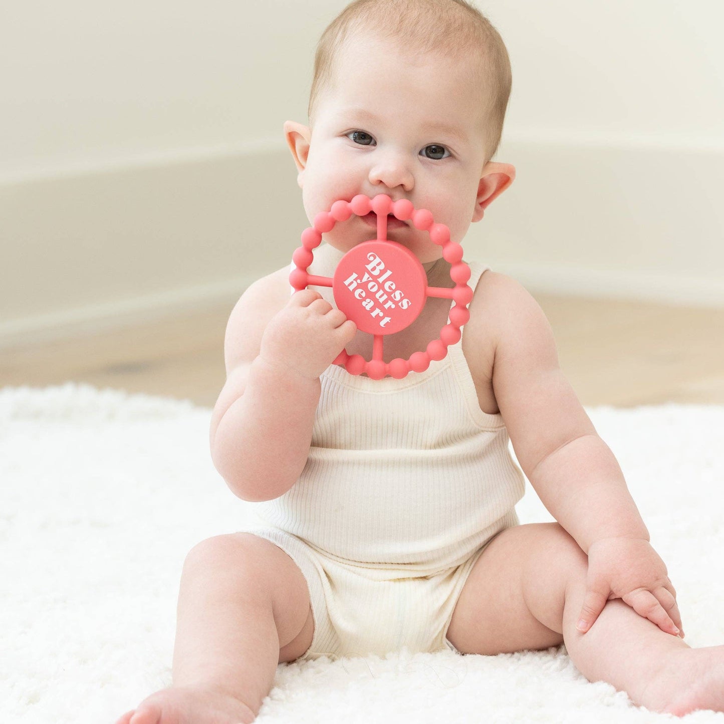 Bella Tunno - Bless Your Heart Happy Teether: Pink