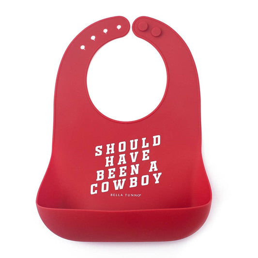 Bella Tunno - Cowboy Wonder Bib: Red