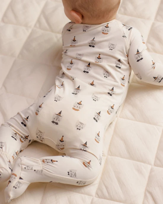Quincy Mae - Bamboo Zip Footie || Costume Kittens