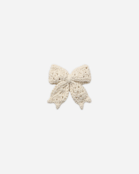 Quincy Mae - Crochet Bow || Natural