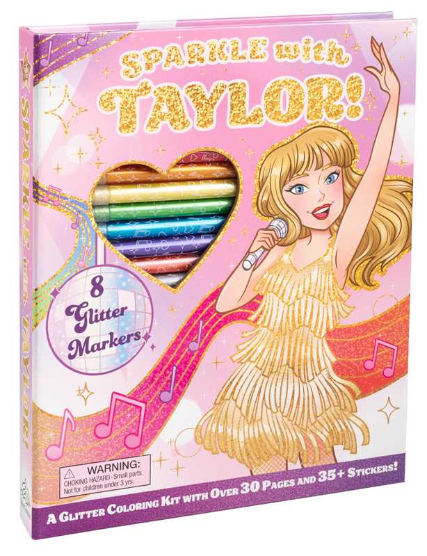 Simon & Schuster - Sparkle with Taylor! A Glitter Coloring Kit by Editors of Silver Dolphin Books: Kit - Paperback; 64 pages / English