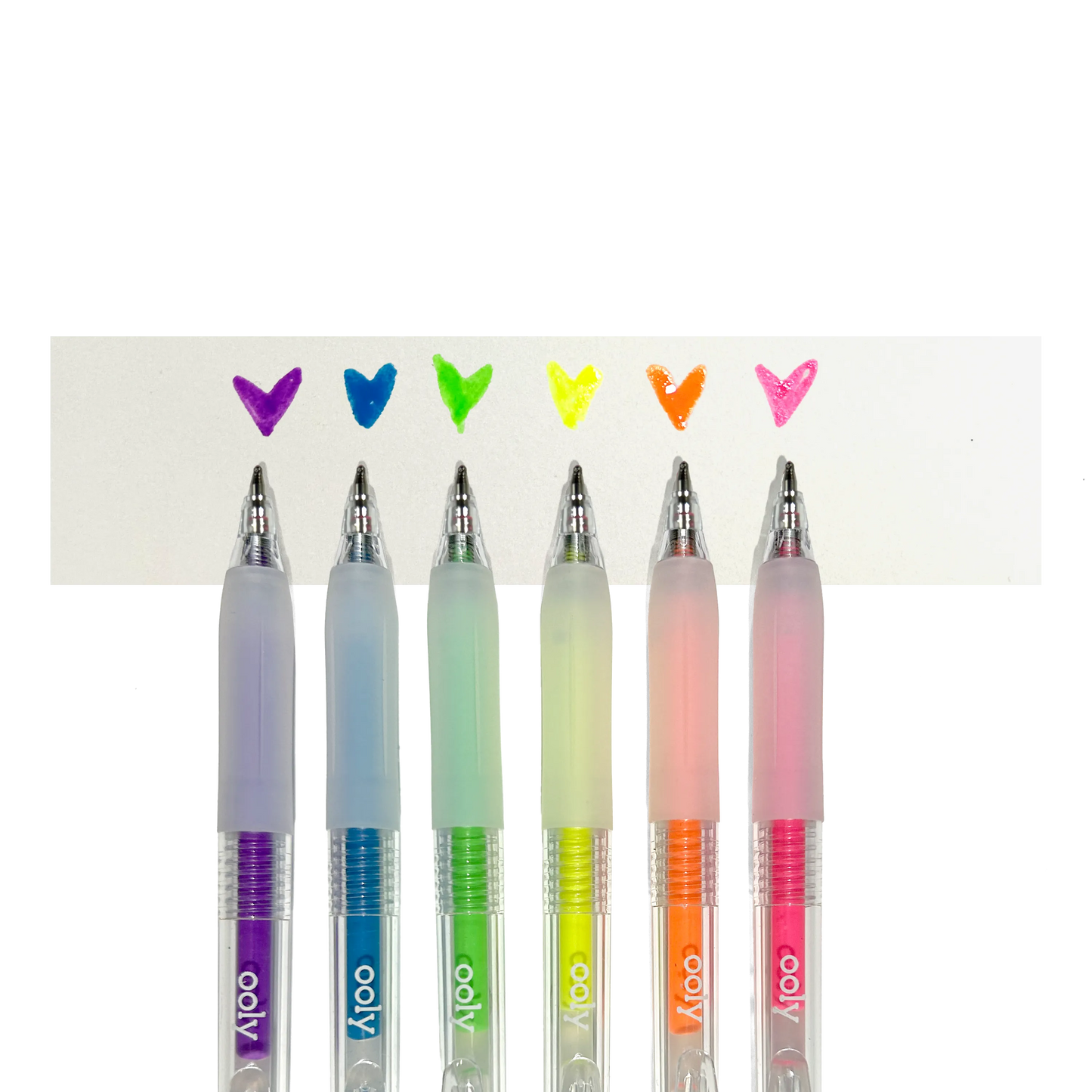 OOLY - Jelly Gloss: Neon Multi-Surface Deco. Gel Pens (Set of 6)