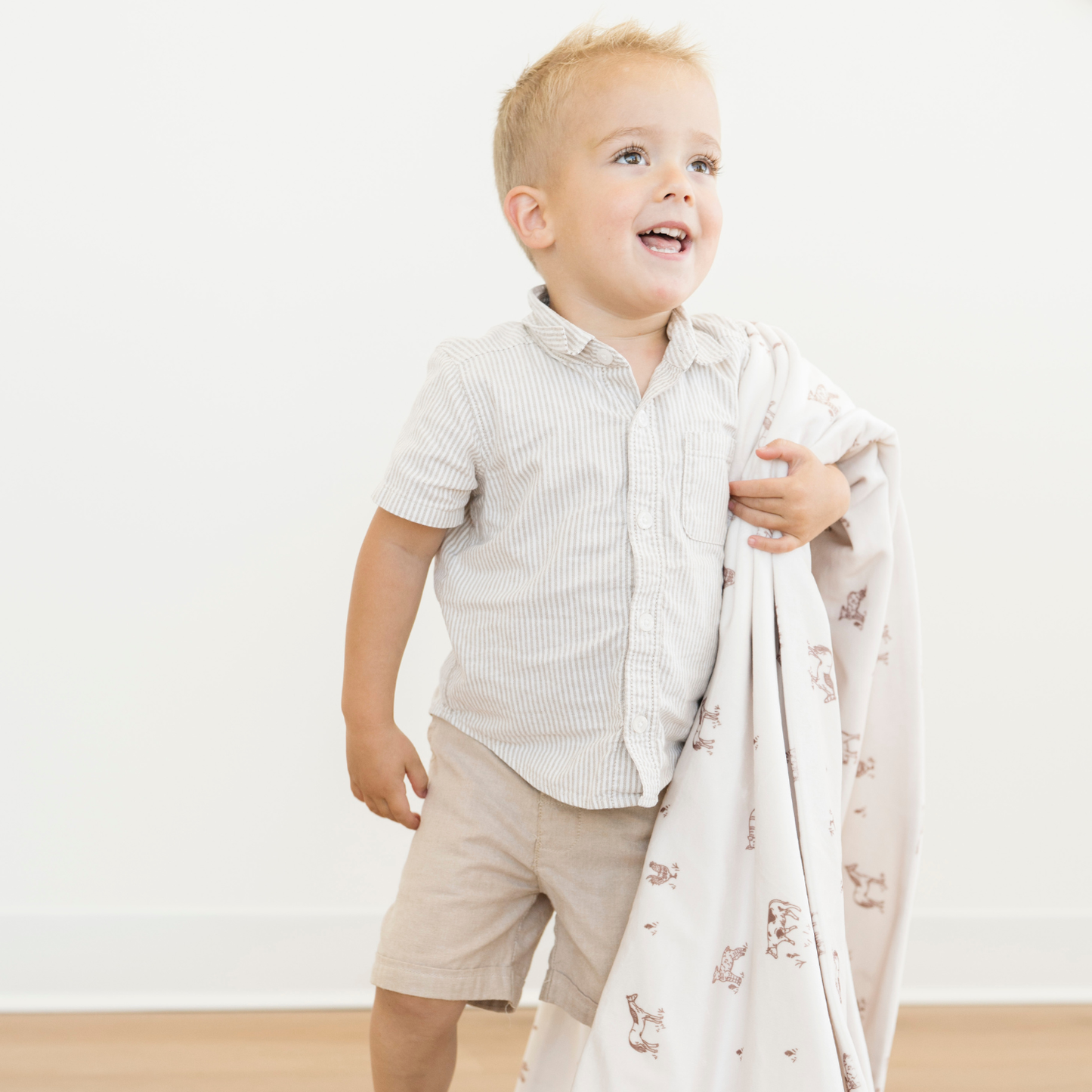 Saranoni - MINKY STRETCH TODDLER BLANKETS: Farm Animals