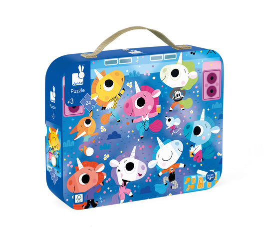 Janod - PUZZLE - UNICORNS ROCK CONCERT  - 24pz