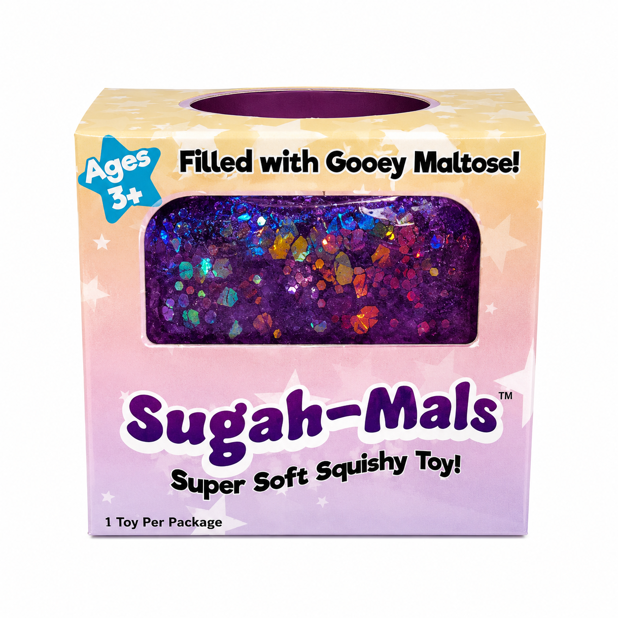 Sugah-Mals - Glitter Mini Sugar Cube Squishy Fidget Toy 1pc (limit 2)