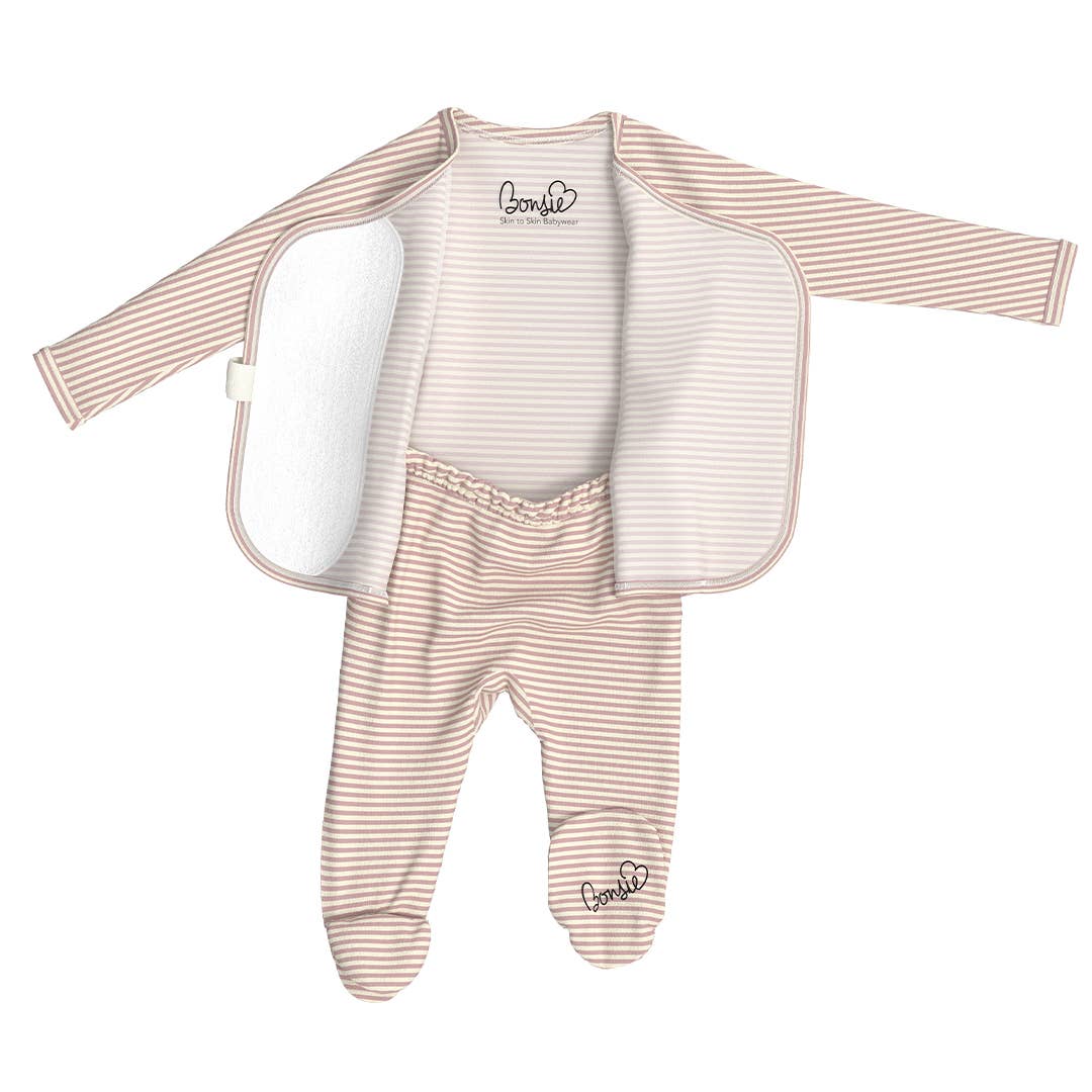 Bonsie Skin to Skin Babywear - Footie - Berry Twist