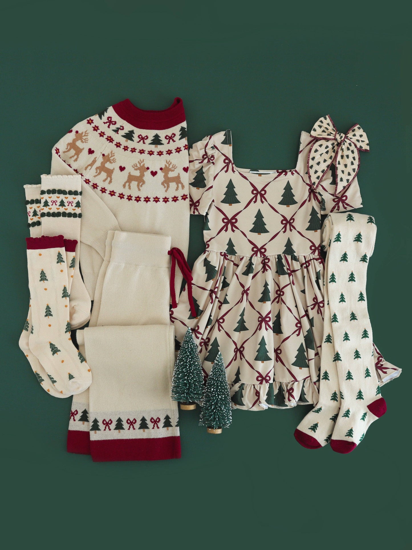 Little Stocking Co. - Vanilla Fair Isle Knee High Socks