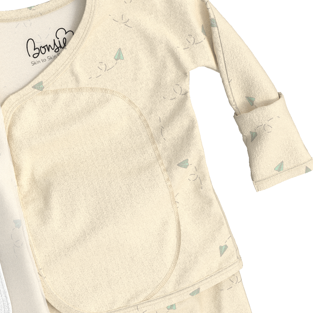 Bonsie Skin to Skin Babywear - Footie - Flight Crew